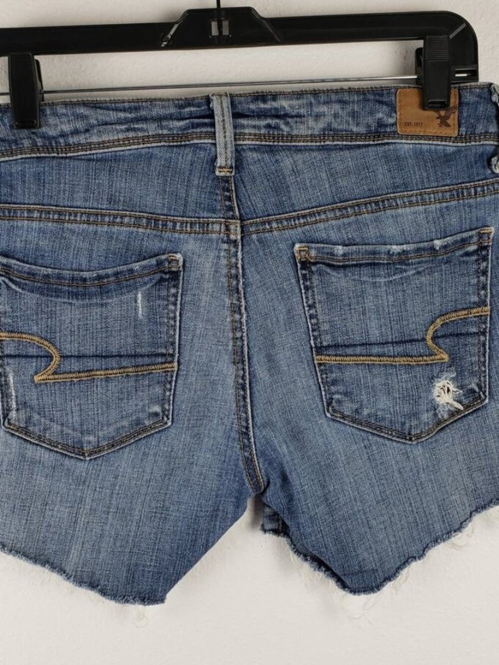 Women's 4 Cut Of‎ Jean Shorts Raw Hem Distressed Cotton Festival - Picture 2 of 2